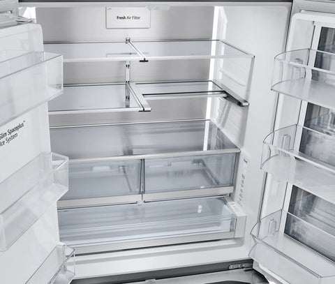 LG 36" 31 Cu. Ft. French-Door Standard-Depth MAX™ Refrigerator - Smudge Proof Stainless Steel - LRYKS3106S