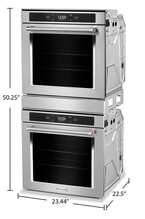 KitchenAid 5.2 Cu. Ft. Double Wall Oven with True Convection - KODC504PPS