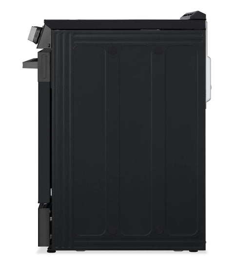LG 6.3 Cu. Ft. Smart Electric Range with Air Fry – Black Stainless Steel - LSEL6333ZE
