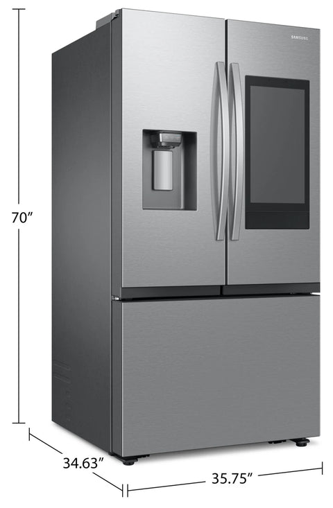 Samsung 36" 30 Cu. Ft. Full Depth French-Door with Family Hub Refrigerator - Stainless Steel - RF32CG5900SRAC