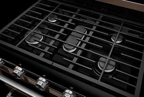 KitchenAid 6 Cu. Ft. Gas Range with Self-Clean and Double Oven - Black Stainless Steel PrintShield™ - KFGD500EBS