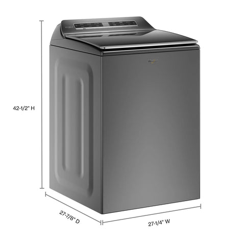 Whirlpool 6.0 Cu. Ft. Smart Top-Load Washer - Chrome Shadow - WTW8127LC