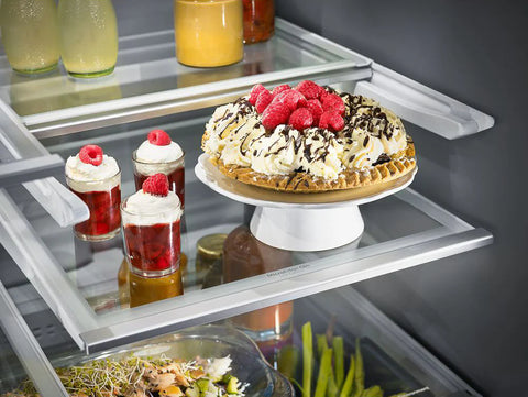 KitchenAid 36" 24 Cu. Ft. Multi Door French-Door Refrigerator - Black Stainless Steel - KRMF706EBS