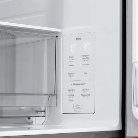 LG 36" 29 Cu. Ft. InstaView® Door-in-Door® Standard-Depth MAX™ Refrigerator with MyColor™ - LF29S8365S