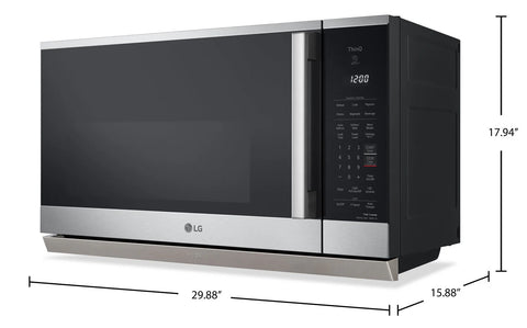 LG 2.1 Cu. Ft. Smart Over-the-Range Microwave with EasyClean® - MVEL2125X