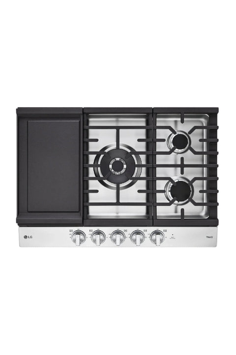 LG 30" 5-Element Gas Cooktop - Smudge Proof Stainless Steel - CBGJ3027S