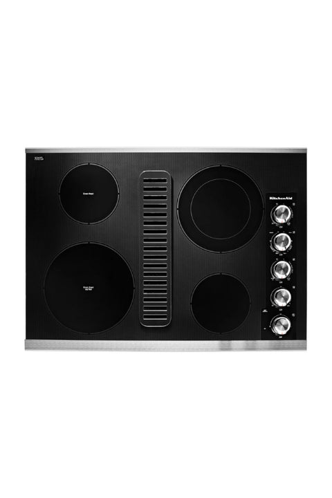 KitchenAid 30" 4-Element Electric Cooktop - Stainless Steel - KCED600GSS