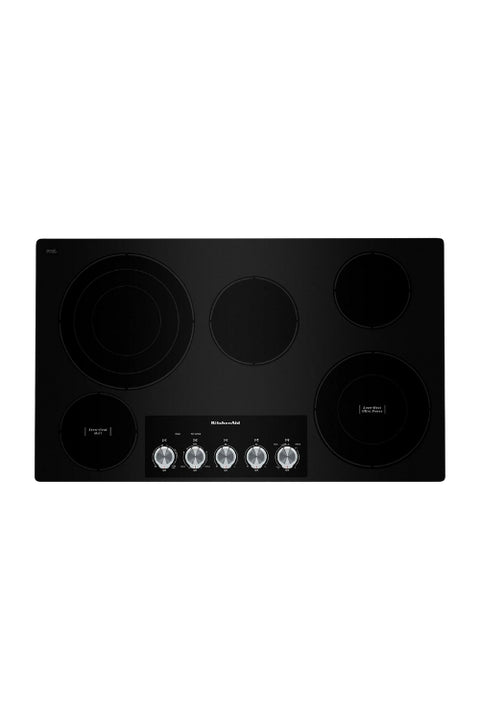 KitchenAid 36" 5-Element Electric Cooktop - Black - KCES556HBL