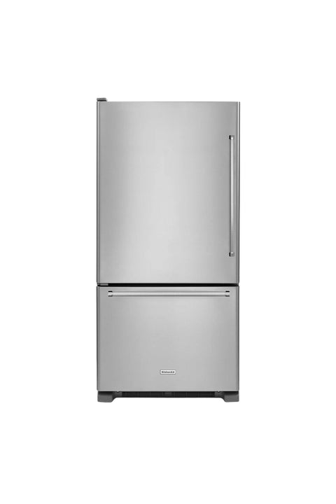 KitchenAid 22 Cu. Ft. Left Door Swing Bottom-Mount Refrigerator - Stainless Steel
