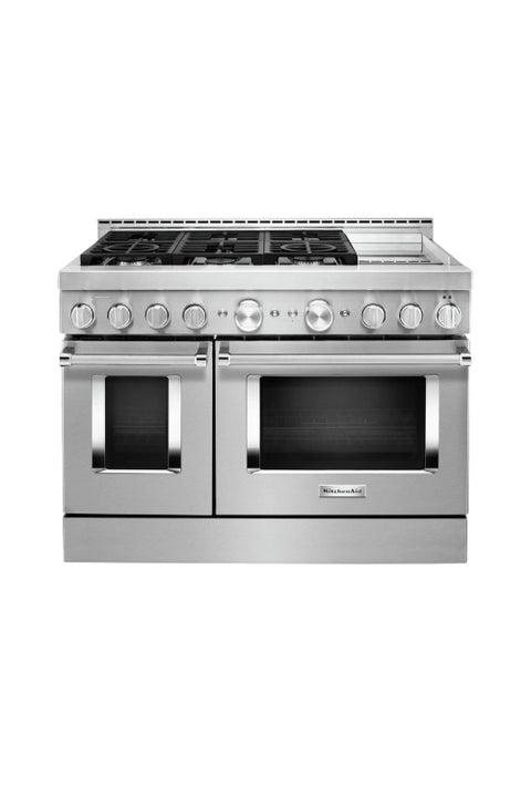 KitchenAid 6.3 Cu. Ft. Smart Gas Range with Self-Clean - Stainless Steel - KFGC558JSS
