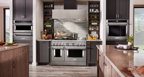KitchenAid 6.3 Cu. Ft. Smart Dual Fuel Range with Self-Clean and Griddle - Stainless Steel - KFDC558JSS